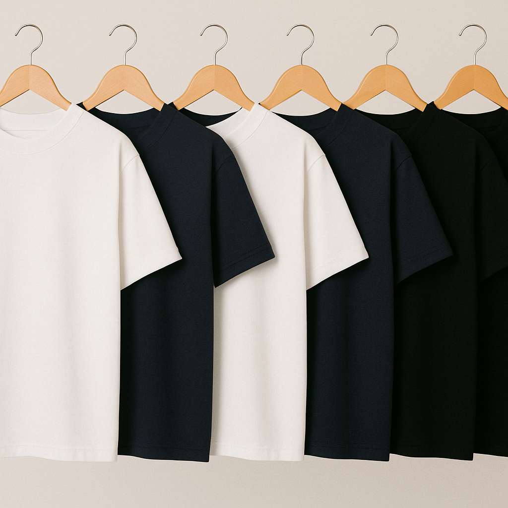 Kit 6 Camisetas Oversizeds Básicas