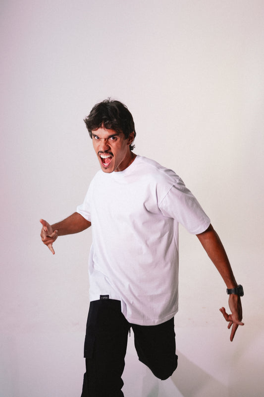 Camiseta Oversized Básica Branca