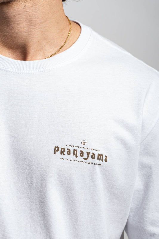 Camiseta Pranayama Branca