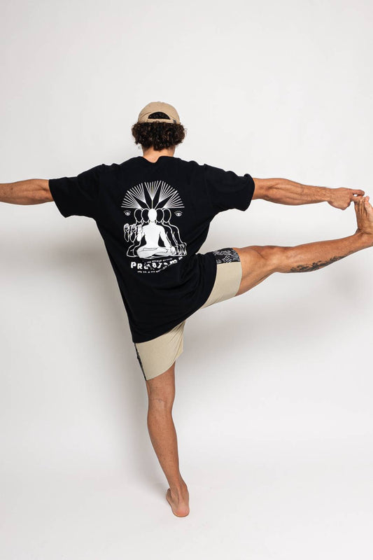 Camiseta Pranayama Preta