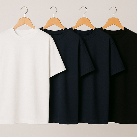 Kit 4 Camisetas Oversizeds Básicas