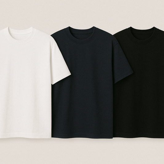 Kit 3 Camisetas Oversizeds Básicas