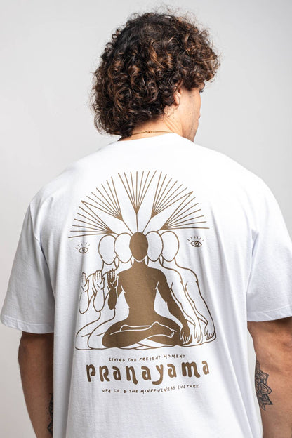Camiseta Pranayama Branca