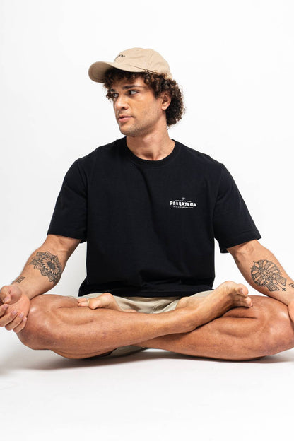 Camiseta Pranayama Preta